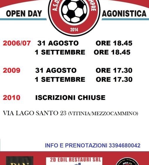  OPEN DAY AGONISTICA